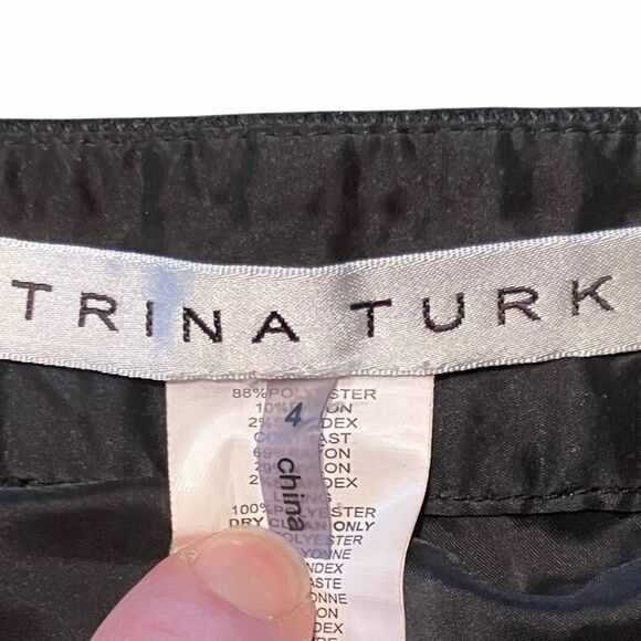 Trina Turk Ankle Length Dress Pants in Dark Black Women’s 4 - Picture 7 of 8